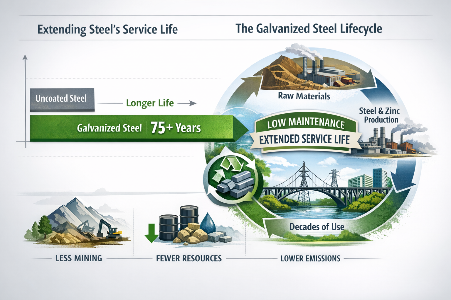 Galvanizing Saves Critical Resources